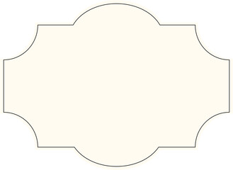 blank vintage label border frame 