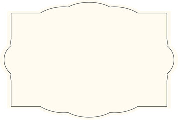 blank vintage label border frame 