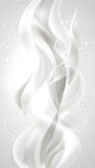 Fototapeta premium Abstract Image Depicting Elegant Swirls of White and Gray Colors