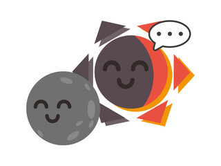 太陽と月と日食