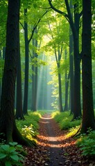 Obraz premium Wooden wooden background with tree trunks and branches, nature, natural, forest