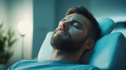 Nerve therapy session in a peaceful clinic with a professional therapist. Featuring healing and relaxation