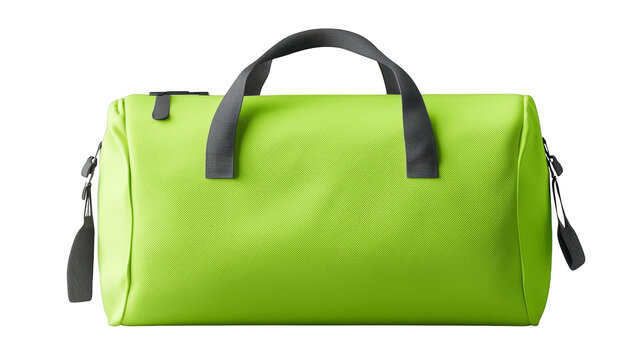 Green handbags isolated on a white background showcasing fashion and elegance