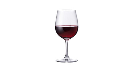 A glass of red wine on a table ready for celebration