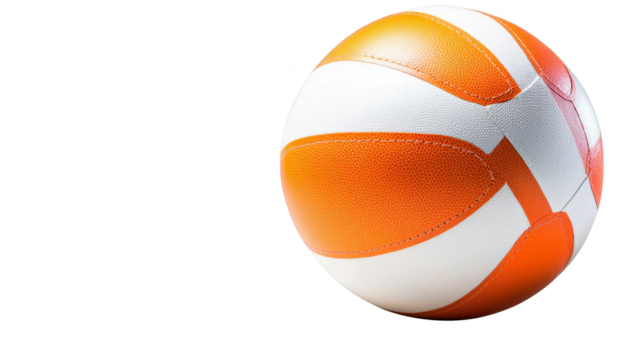 Colorful volleyball isolated on a white background