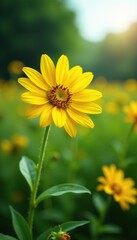Flor de girasol enredada alrededor de una rama, nature, greenery