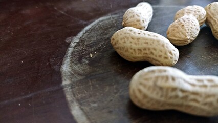peanuts with delicious skin and made into an aesthetic photo