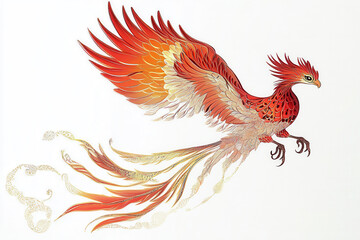 Fototapeta premium 浮世絵／鳳凰 Phoenix フェニックス 