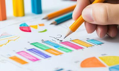 Colorful Data Visualization with Hand-Drawn Graphs and Charts