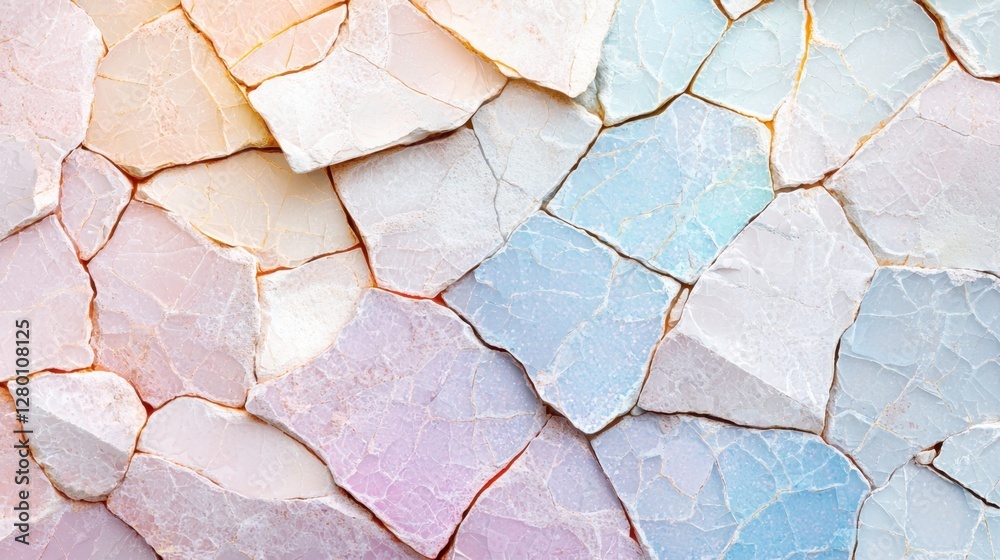 Poster abstract colorful cracked texture background with soft pastel tones subtle gradient showcasing intri