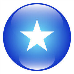 Flag of Somalia. Somalia circle flag. Flag icon. Standard color. Circle icon flag. 3d illustration. Computer illustration. Vector illustration.