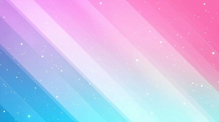 Fototapeta premium Soft Pastel Background with Diagonal Lines and Glittering Stars in Shades of Pink and Blue for Creative and Artistic Projects