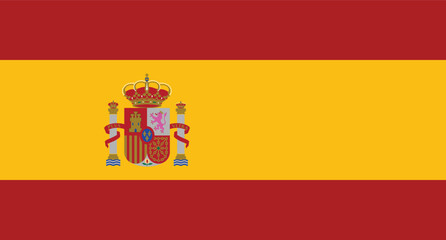 Fototapeta premium Spain Flag Vector Design| Eps File , Flag vector , National flag of Spain country