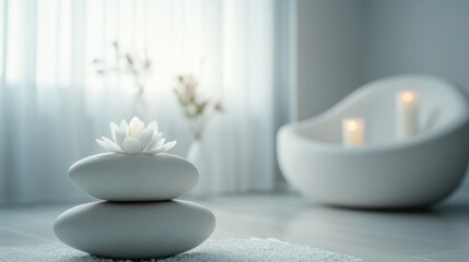 Nerve therapy session in a peaceful wellness room with a therapist. Featuring relaxation and healing