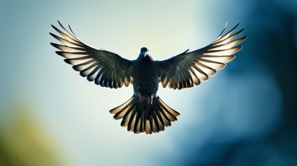 Obraz premium A Majestic Bird in Flight Representing Freedom and Natural Beauty