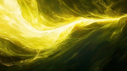 Naklejka premium Abstract yellow energy flow