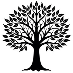 Fototapeta premium a-simple--sleek-tree-with-clean-lines-and-a-balanc.eps