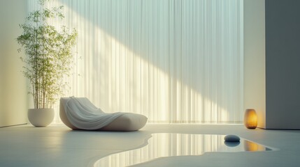 Nerve therapy session in a quiet wellness room with a professional. Featuring relaxation and healing