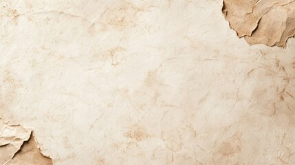 Textured Beige Background with Torn Edges and Natural Paper Appearance for Creative and Vintage Design Projects and Background Use