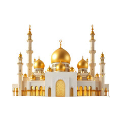 Obraz premium Luxury mosque png transparent background