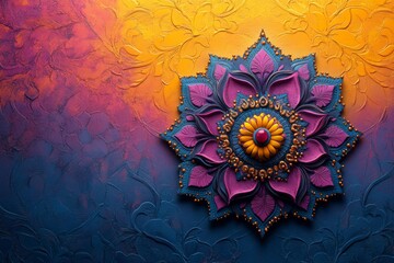 Colorful Mandala With Intricate Floral Patterns