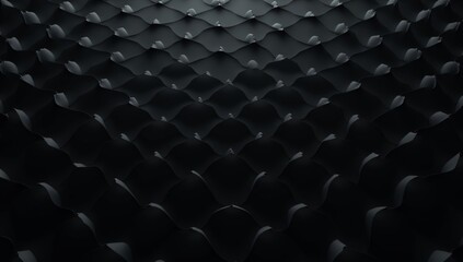 Obraz premium Abstract background of black geometric shapes design pattern with light shadow.