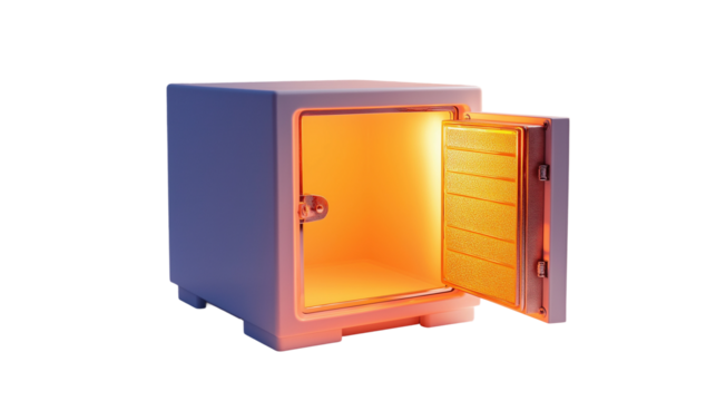 Modern Safe with Glowing Interior Design