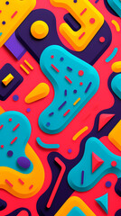 Fototapeta premium abstract pattern geometric shapes design poster background