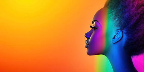 rainbow lady
