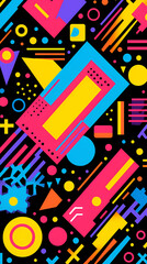 abstract pattern geometric shapes design poster background