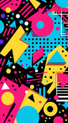 abstract pattern geometric shapes design poster background