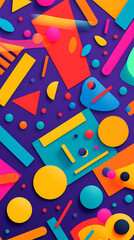 abstract pattern geometric shapes design poster background