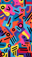 abstract pattern geometric shapes design poster background