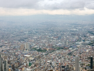Summer view of Bogota, Columbia