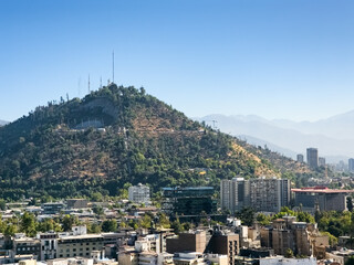 Santiago capital of  Chile in summer