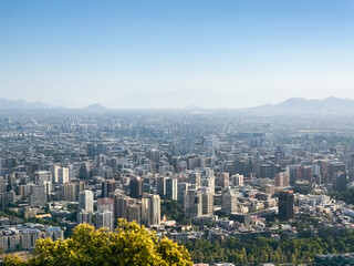 Santiago capital of  Chile in summer