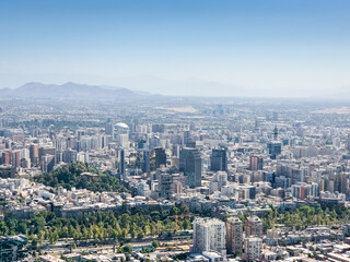 Santiago capital of  Chile in summer