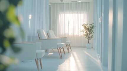 Nerve therapy treatment in a bright and calm clinic. Featuring comfort and relaxation