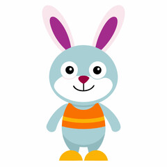 easter bunny with easter eggs