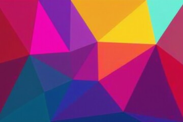 Multicolored polygonal composition for modern graphic design, graphic, abstract