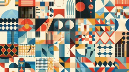 Naklejka premium Unleash Creativity with the Mega Set of Memphis Design Elements