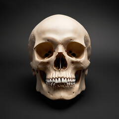 Obraz premium skull on black background