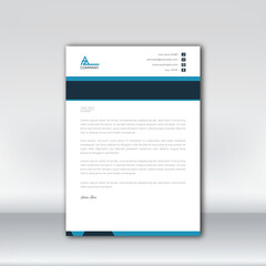 Letterhead design template for business. Simple and fist class letterhead design. Print for ready free download.