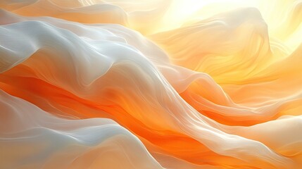 Obraz premium Abstract fabric folds, vibrant colors, soft light, textures. Possible use background for fashion design, product photography, or other creative projects