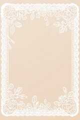 Decorative lace border background poster template