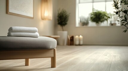 Nerve therapy treatment in a minimalist wellness clinic. Featuring comfort and healing