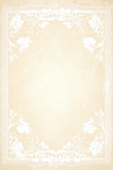 Decorative lace border background poster template