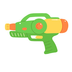 Colorful hand drawn Watergun songkran thai festival illustration