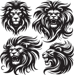 Fototapeta premium Lion Head Graphics
