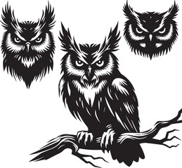 Obraz premium Majestic Owl Illustration
